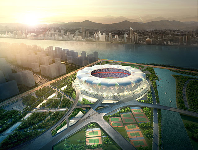 NBBJ and CCDI Break Ground on Hangzhou Sports Park